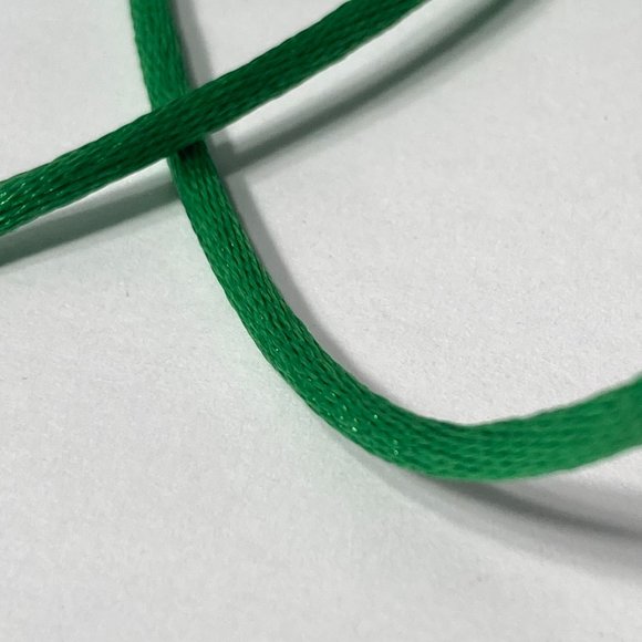 Green Rat Tail Cord Trim Ribbon 12 Rolls Offray Crafts Scrapbook Gift Wrap 1/8" - Picture 4 of 16